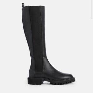 ALLSAINTS Maeve Knee High Leather Boot Size: 8
